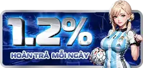 Trang Chủ 34 1.2% tỉ lệ hoàn cược mỗi ngày tại bong88